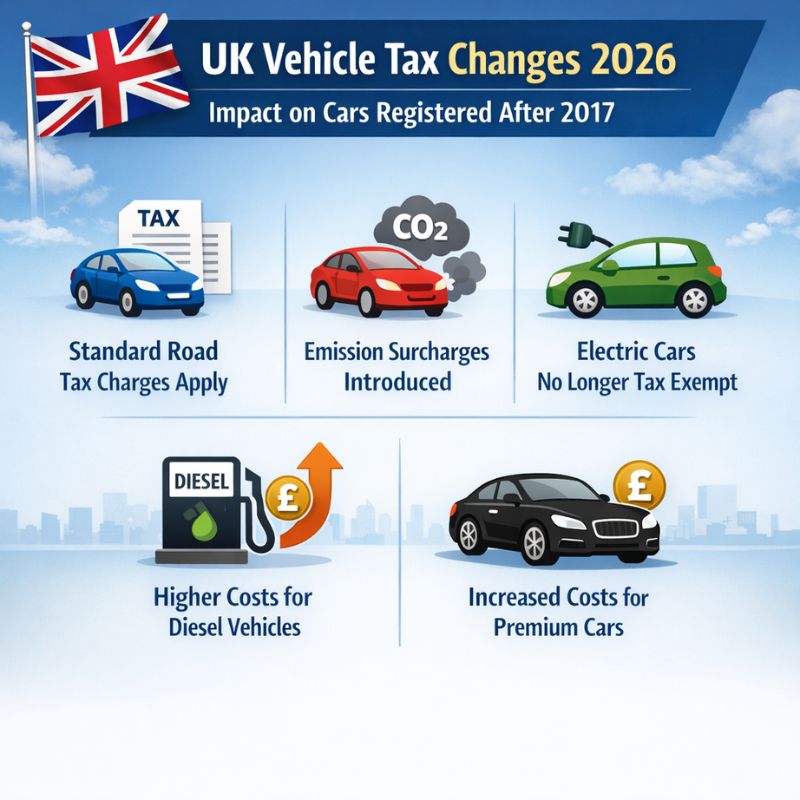 Revised Charges to Impact Cars Registered